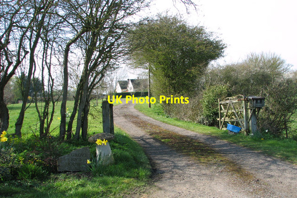 Photo 6"x4" Access road to Grove End House Withersdale Street c2014