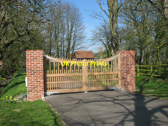 Photo 6"x4" New gate at the entrance to Whittingham Hall Fressingfield c2014