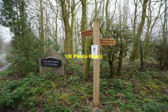 Photo 6"x4" Yorkshire Wolds Way near Glebe Farm, Huggate Huggate c2014