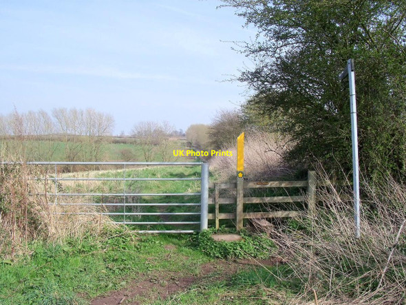 Photo 6"x4" Footpath to Kegworth Castle Donington c2014
