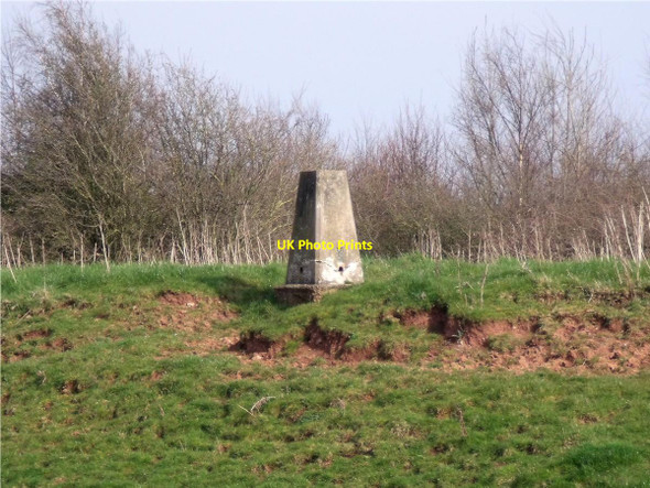 Photo 6"x4" Trig Pillar Castle Donington c2014