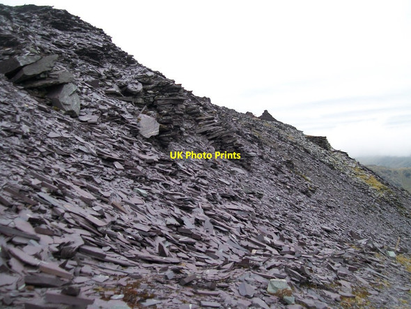 Photo 6"x4" The waste tips of the Twllymwg reduction area Dinorwic c2011