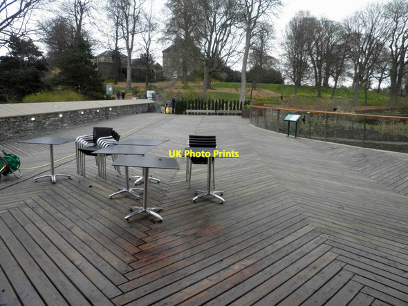 Photo 6"x4" John Hope gateway building restaurant deck being refurbished Inverleith c2014
