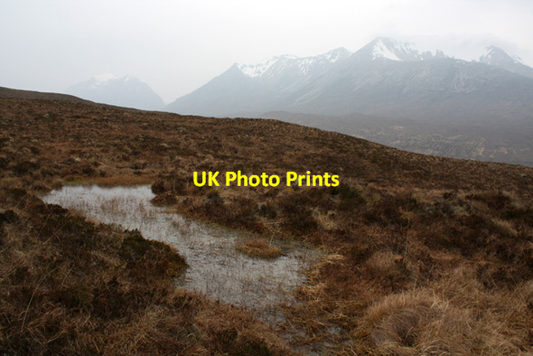 Photo 6"x4" Moorland west of Allt Feith an Tairbh Coulin Lodge c2014