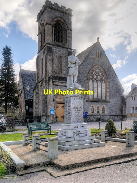 Photo 6"x4" War Memorial, Fort William Fort William\/An Gearasdan c2014