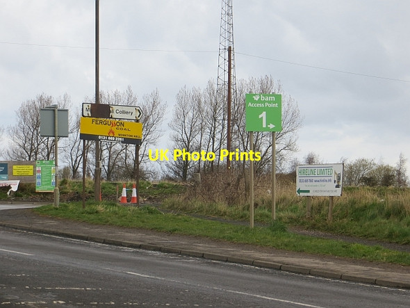Photo 6"x4" Road junction, Newton Millerhill c2014