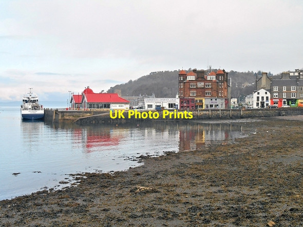 Photo 6"x4" Oban Harbour and North pier Oban\/NM8630 c2014