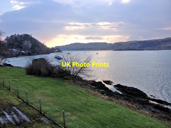 Photo 6"x4" Brandy Rock and The Sound of Kerrera Oban\/NM8630 c2014