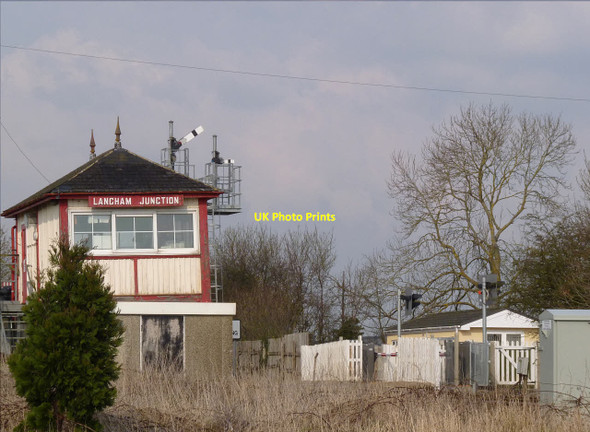 Photo 6"x4" Freight train passing Langham Junction - 3 Oakham\/SK8509 c2014