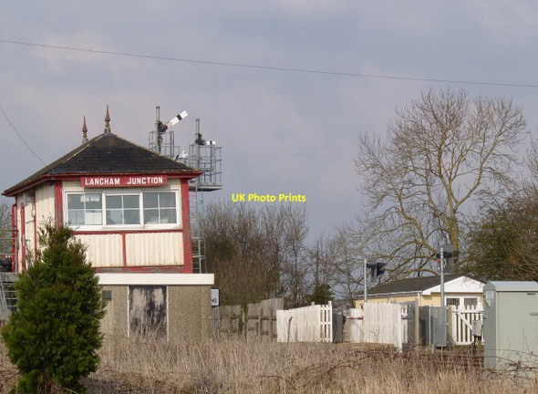 Photo 6"x4" Freight train passing Langham Junction - 4 Oakham\/SK8509 c2014