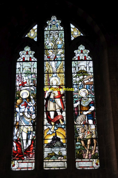 Photo 6"x4" Stained glass window, Berkeley church Berkeley c2014
