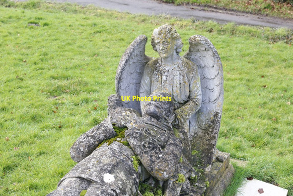 Photo 6"x4" Detail of the grave Ardington c2014