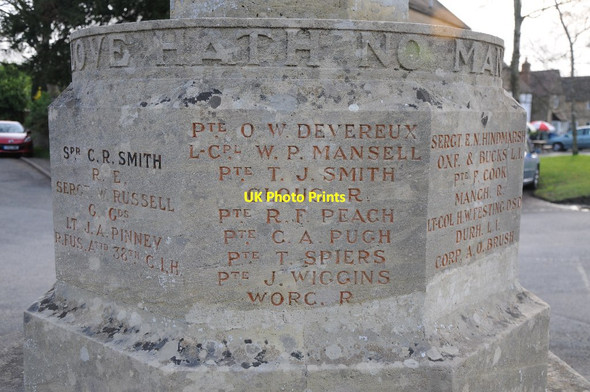Photo 6"x4" Names on Kemerton War Memorial #1 Kemerton c2014