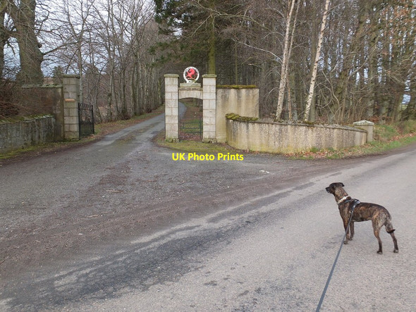 Photo 6"x4" Entrance to Corrachree House Tarland c2014
