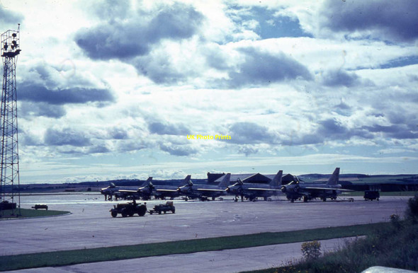 Photo 6"x4" English Electric Lightnings at RAF Leuchars in 1966 Guardbridge c1966