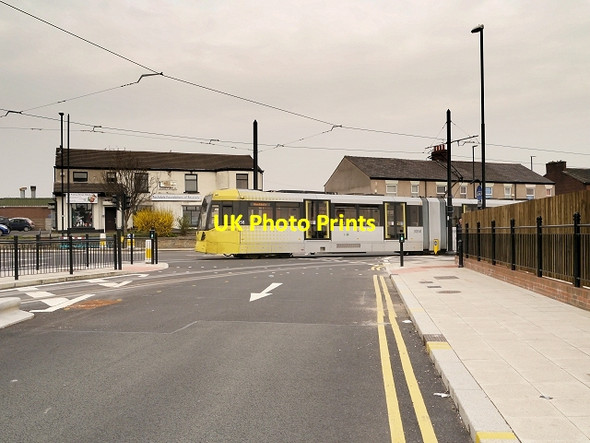 Photo 6"x4" Tram on Maclure Road Rochdale c2014