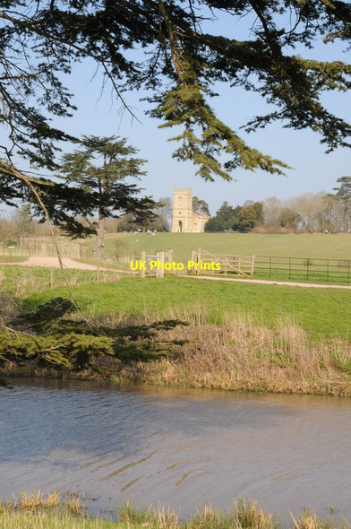 Photo 6"x4" View to Croome D'Abitot church Dunstall Common c2014