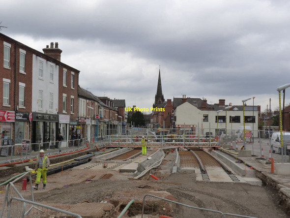 Photo 6"x4" Chilwell Road tram stop Beeston\/SK5236 c2014