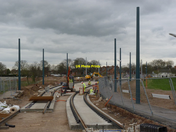Photo 6"x4" Wilford Village tram stop West Bridgford c2014