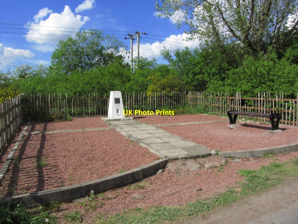 Photo 6"x4" Trig point on site of birthplace of General Roy near Carluke Law Hill\/NS8251 c2013