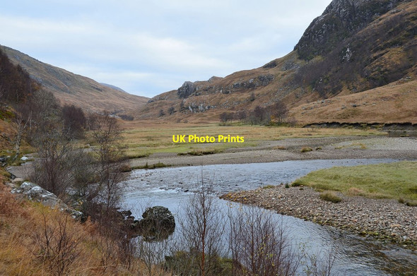 Photo 6"x4" Upper Glen Nevis Meall Cumhann c2013