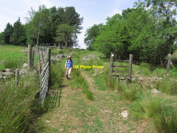 Photo 6"x4" Walking on path E of Pentred'rysgoed near Pontneddfechan Pen-common c2013