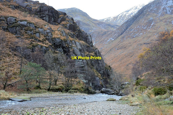 Photo 6"x4" Water of Nevis entering the gorge Meall Cumhann c2013