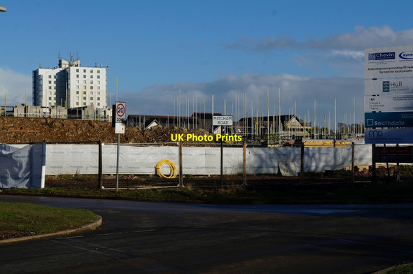Photo 6"x4" Housebuilding on Mitcham Road, Ings Road Estate Ganstead c2013