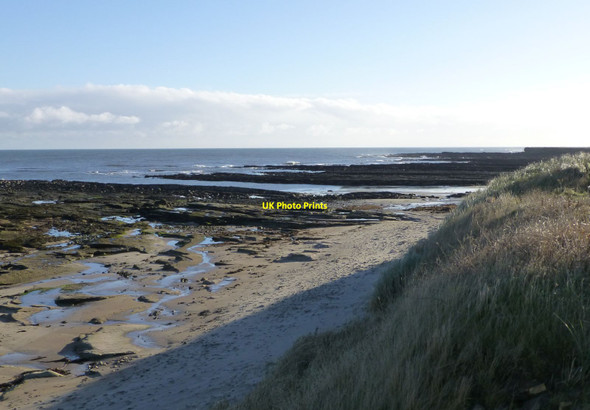 Photo 6"x4" Looking from the dunes Beadnell c2013