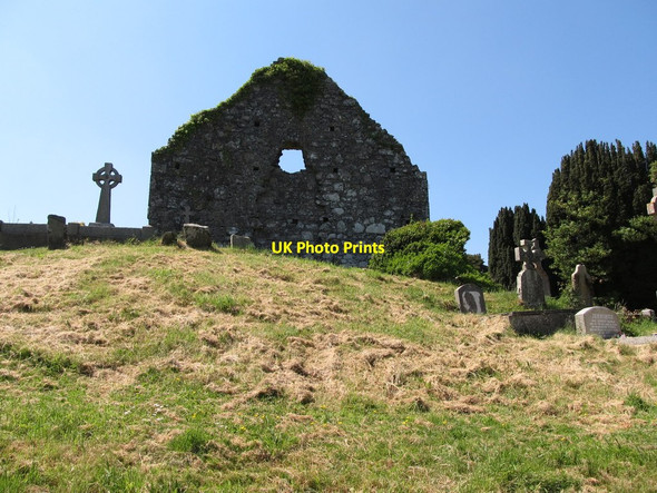 Photo 6"x4" The eastern gable of Loughinisland's North Church Loughinisland c2013