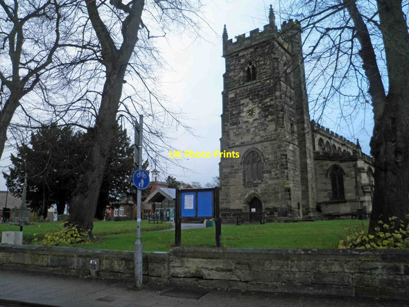 Photo 6"x4" St. Nicholas parish church from Church Street Nuneaton Nuneaton c2013
