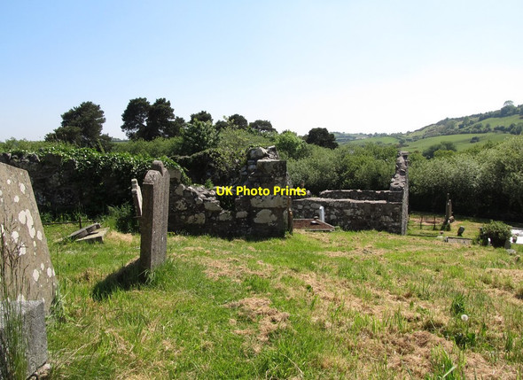 Photo 6"x4" View south past the middle and south chapels at Loughinisland Loughinisland c2013