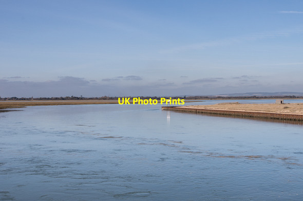 Photo 6"x4" Pagham Harbour entrance Church Norton c2013