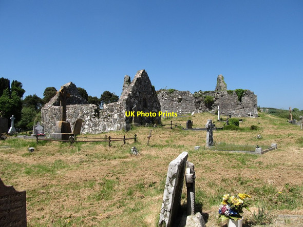 Photo 6"x4" The three Loughinisland Churches from the south Loughinisland c2013