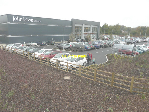 Photo 6"x4" The carpark of John Lewis at Home Ashford\/TR0042 c2013