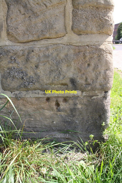 Photo 6"x4" Benchmark on outbuilding at Oddy Locks Leeds\/SE3034 c2013