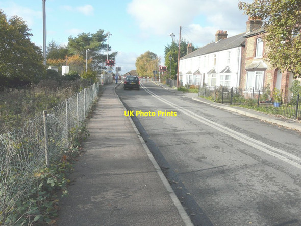 Photo 6"x4" Level crossing, Woodnesborough Road Sandwich c2013