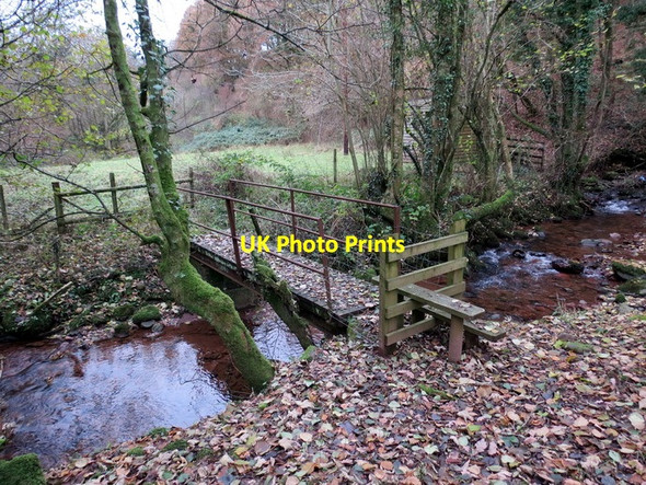 Photo 6"x4" Pontdroed Nant Crynfe  \/ Nant Crynfe footbridge Pont-ar-llechau c2013