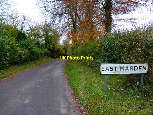 Photo 6"x4" Entering East Marden from the west East Marden c2013