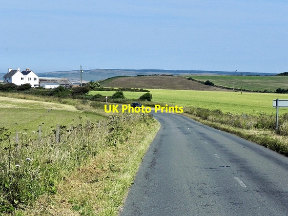 Photo 6"x4" Military Road near Hill Crest Farm Chale c2013