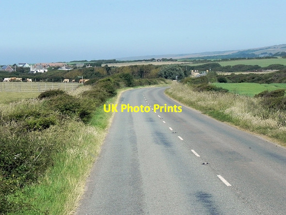 Photo 6"x4" Military Road near Marsh Green Farm Brighstone c2013