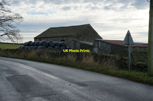 Photo 6"x4" Barns on the B6265 near Hebden, Yorkshire Hebden c2013