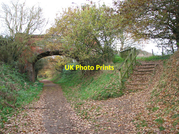 Photo 6"x4" Steps to Breck's Farm Lane Freeland Corner c2013