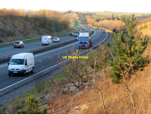 Photo 6"x4" A69 from path to Callerton on north side North Walbottle c2013