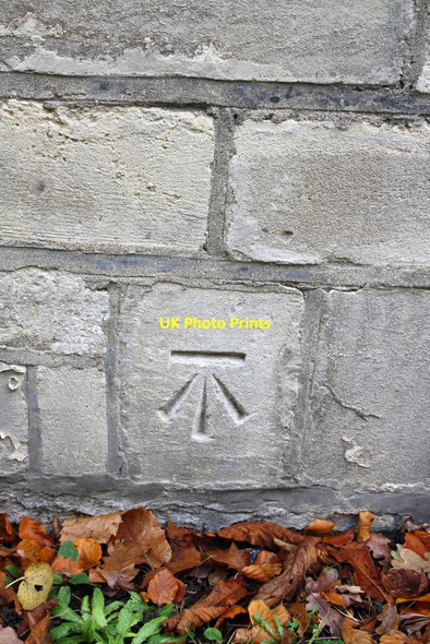Photo 6"x4" Benchmark on hospital building, Warneford Lane Oxford\/SP5106 c2013