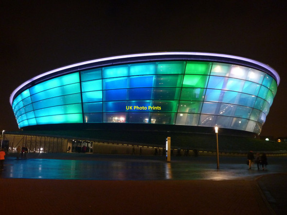 Photo 6"x4" Glasgow Architecture : The Hydro Arena At Night Glasgow c2013