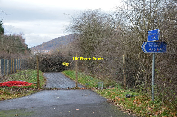 Photo 6"x4" End of path diversion, Tweedbank Melrose\/NT5434 c2013