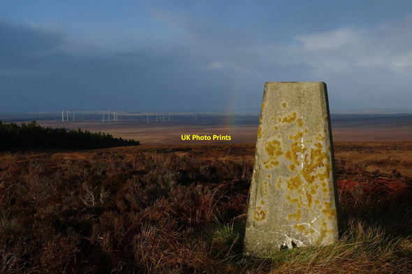 Photo 6"x4" Triangulation pillar, Hill of Yarrows, Caithness Raggra c2013