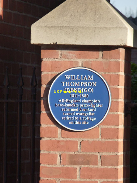 Photo 6"x4" Blue Plaque for Bendigo Beeston\/SK5236 c2013