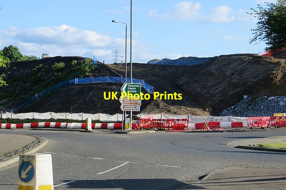 Photo 6"x4" Borders Railway under construction Lasswade c2013
